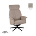 Label51 Relaxfauteuil Verdal 77x79x109 cm Suede Taupe-Fauteuils-LABEL51
