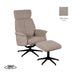 Label51 Relaxfauteuil Verdal + Ottomane 77x79x109 cm Suede Taupe-Fauteuils-LABEL51