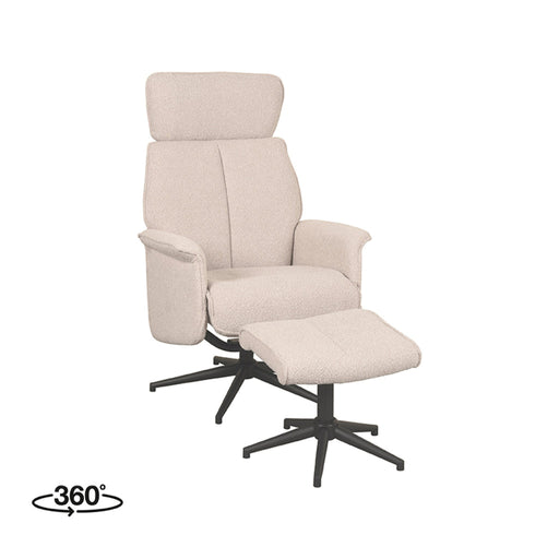 Label51 Relaxfauteuil Verdal + Ottomane 77x79x109 cm wit Boucle-Fauteuils-LABEL51