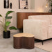 LABEL51 Salontafel Davi - Espresso - Travertin - 50 cm-Salontafels-LABEL51