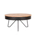 Label51 Salontafel Saran - Zwart - Metaal - Rond - 80 cm-Salontafels-LABEL51