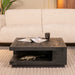 LABEL51 Salontafel Square - Zwart - Mangohout - 80 cm-Salontafels-LABEL51