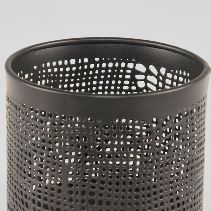 Label51 Set Kaarsenhouders L 18x18x30 cm - Zwart - Metaal-Woonkamerdecoratie-LABEL51