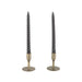 Label51 Set Kandelaars 8x8x13 cm - Antiek goud - Metaal-Woonkamerdecoratie-LABEL51
