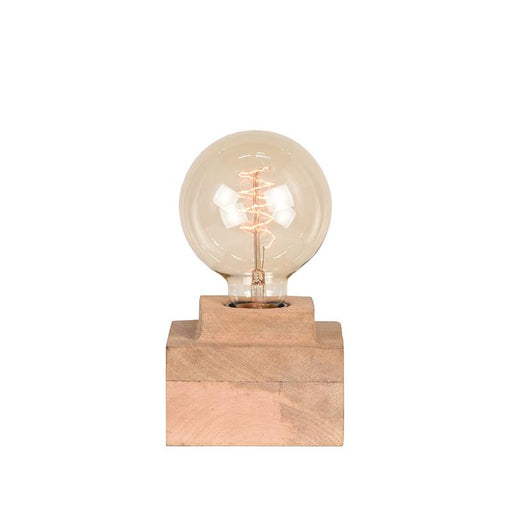 Label51 Tafellamp Block - Rough - Mangohout-Tafellampen-LABEL51