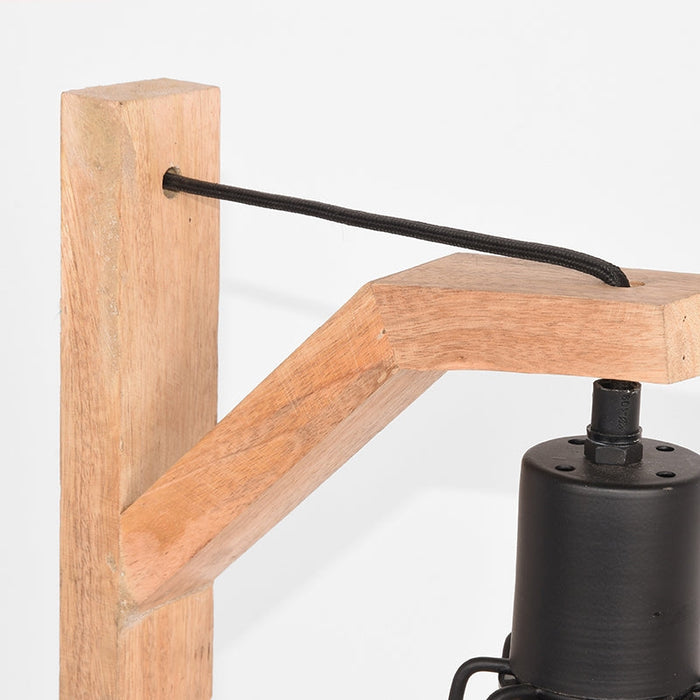 Label51 Tafellamp Drop - Zwart - Mangohout-Tafellampen-LABEL51