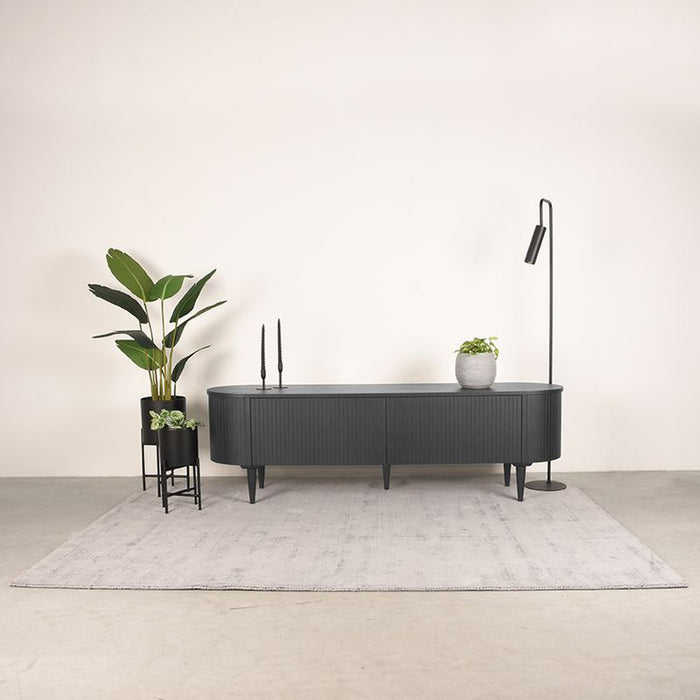 Label51 Tv-Meubel Oliva | Zwart | Eikenfineer | 180x47x55 cm-TV-meubels-LABEL51