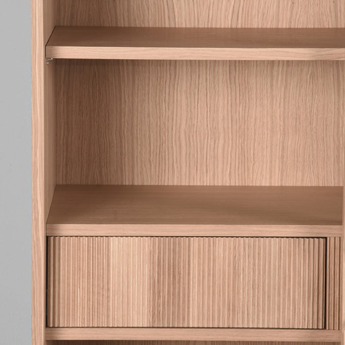 Label51 Vitrinekast Jule 100x49x180 cm Eiken-Vitrinekasten-LABEL51