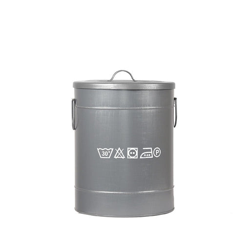 Label51 Wasmand - Grijs - Metaal - M-Opbergdozen en manden-LABEL51