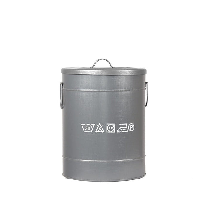 Label51 Wasmand - Grijs - Metaal - M-Opbergdozen en manden-LABEL51