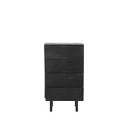 Ladekast Cotia Zwart Mangohout 50 cm 50x30x90 cm-Ladenkasten-LABEL51