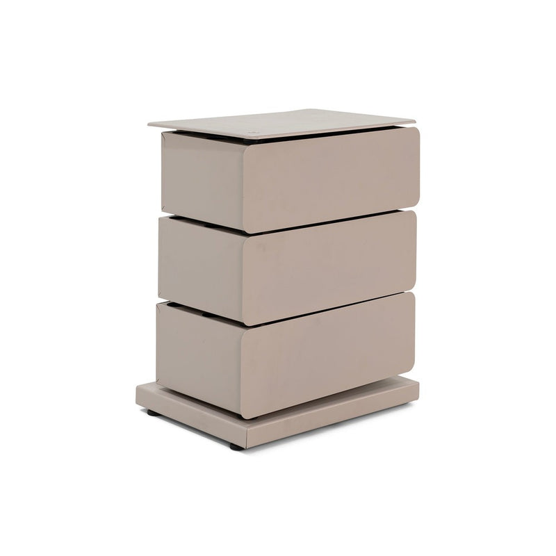 Ladekast JOEY 3 Staal Silky Taupe 37x26x45cm Spinder Design-Ladenkasten-Spinder