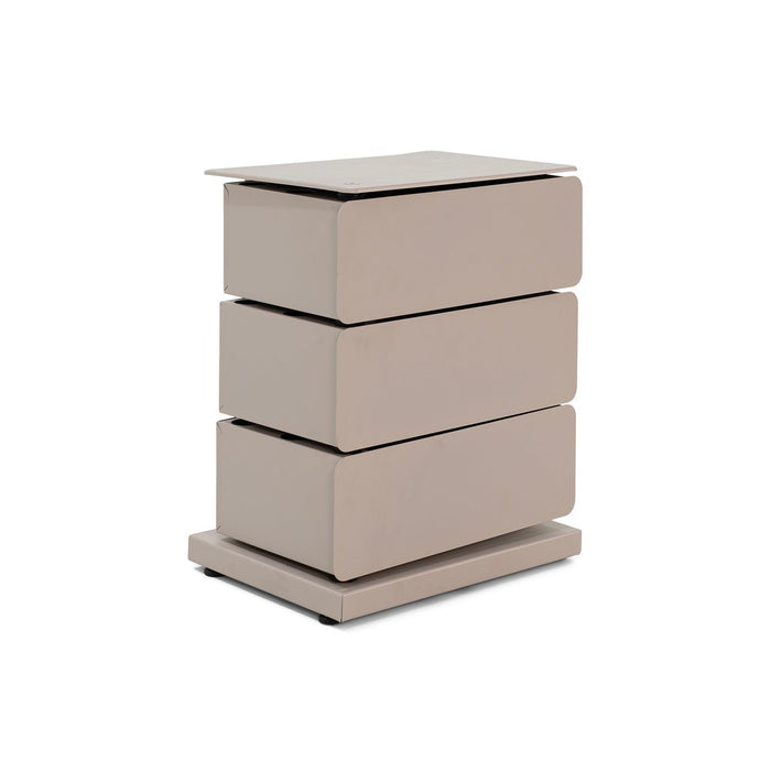 Ladekast JOEY 3 Staal Silky Taupe 37x26x45cm Spinder Design-Ladenkasten-Spinder
