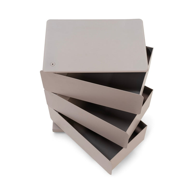 Ladekast JOEY 3 Staal Silky Taupe 37x26x45cm Spinder Design-Ladenkasten-Spinder