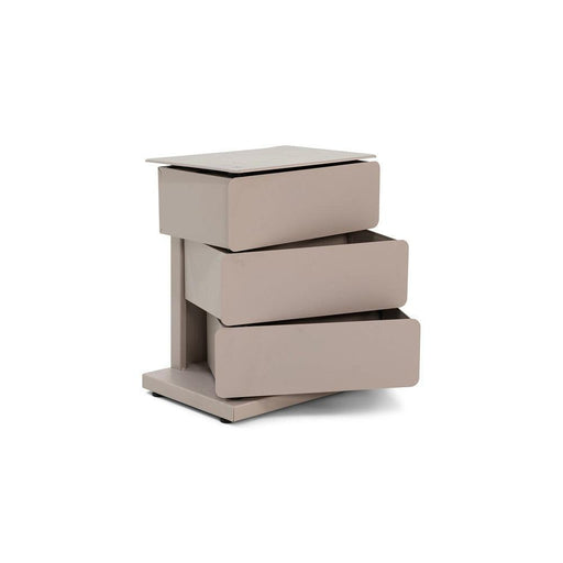Ladekast JOEY 3 Staal Silky Taupe 37x26x45cm Spinder Design-Ladenkasten-Spinder
