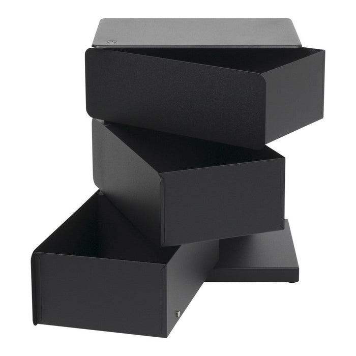 Ladekast JOEY 3 Staal Zwart 37x26x45cm Spinder Design-Ladenkasten-Spinder
