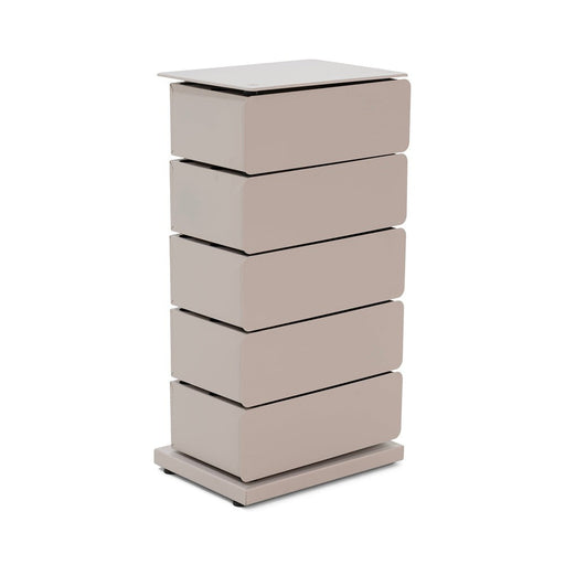 Ladekast JOEY 5 Staal Silky Taupe 37x26x72.5cm Spinder Design-Ladenkasten-Spinder