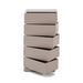 Ladekast JOEY 5 Staal Silky Taupe 37x26x72.5cm Spinder Design-Ladenkasten-Spinder