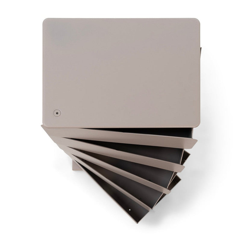 Ladekast JOEY 5 Staal Silky Taupe 37x26x72.5cm Spinder Design-Ladenkasten-Spinder