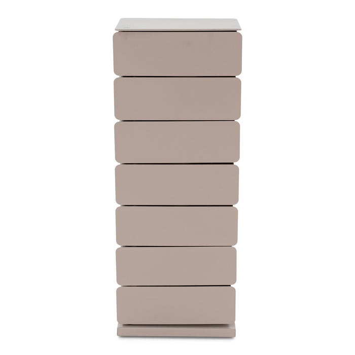 Ladekast JOEY 7 Staal Silky Taupe 37x26x99cm Spinder Design-Ladenkasten-Spinder