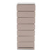Ladekast JOEY 7 Staal Silky Taupe 37x26x99cm Spinder Design-Ladenkasten-Spinder