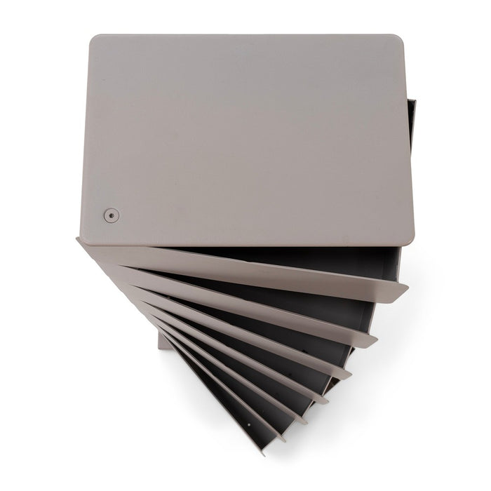 Ladekast JOEY 7 Staal Silky Taupe 37x26x99cm Spinder Design-Ladenkasten-Spinder