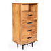 Ladenkast Ayleen Mangohout Naturel hout 60x45x120 cm-Ladenkasten-Livingfurn