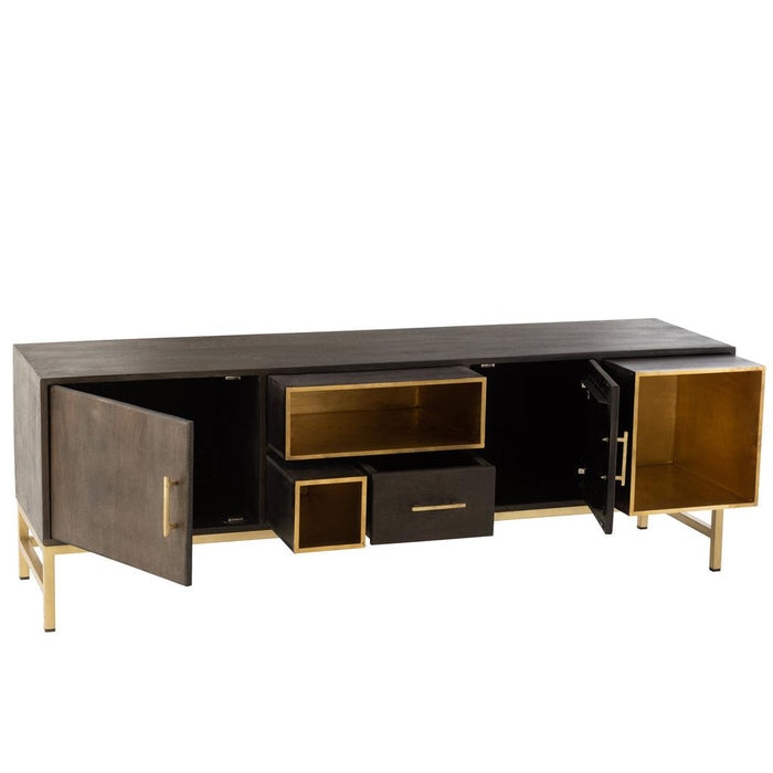 Lamp Bruin Messing 46 cm Closet Low-Lichtbronnen-J-Line