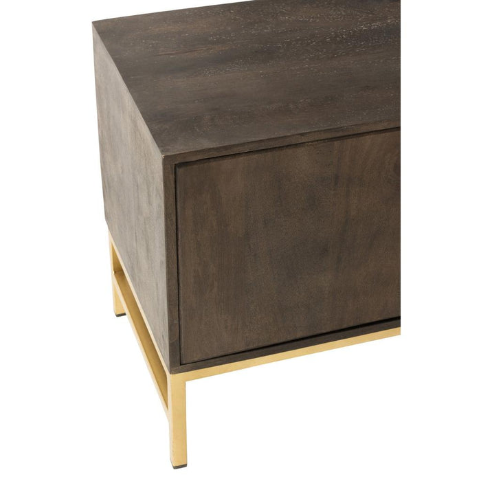 Lamp Bruin Messing 46 cm Closet Low-Lichtbronnen-J-Line