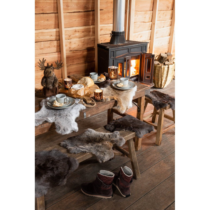 Lamp Bruin Recycled hout 58 cm-Lichtbronnen-J-Line