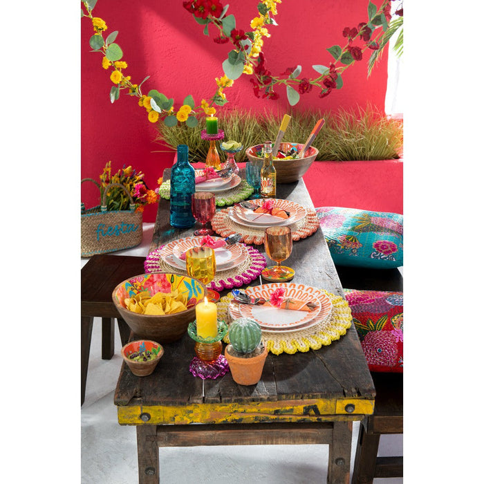 Lamp Bruin Recycled hout 58 cm-Lichtbronnen-J-Line