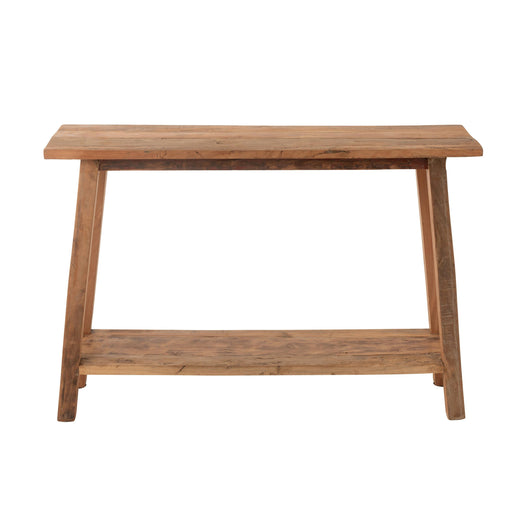 Lamp Naturel Recycled hout Vierkant 35 cm-Lichtbronnen-J-Line