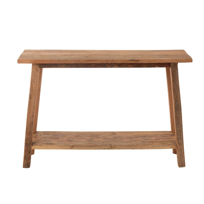 Lamp Naturel Recycled hout Vierkant 35 cm-Lichtbronnen-J-Line