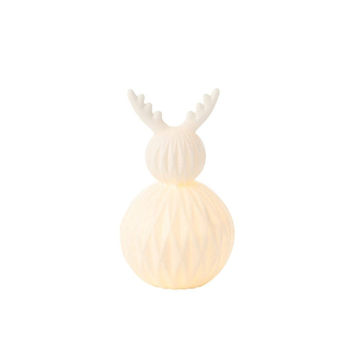 Lamp Wit Glaze 14 cm Led Deer-Lichtbronnen-J-Line