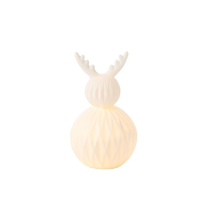 Lamp Wit Glaze 14 cm Led Deer-Tafellampen-J-Line
