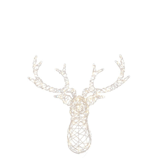Lamp Wit Kunststof 62 cm Reindeer Head-Lichtbronnen-J-Line