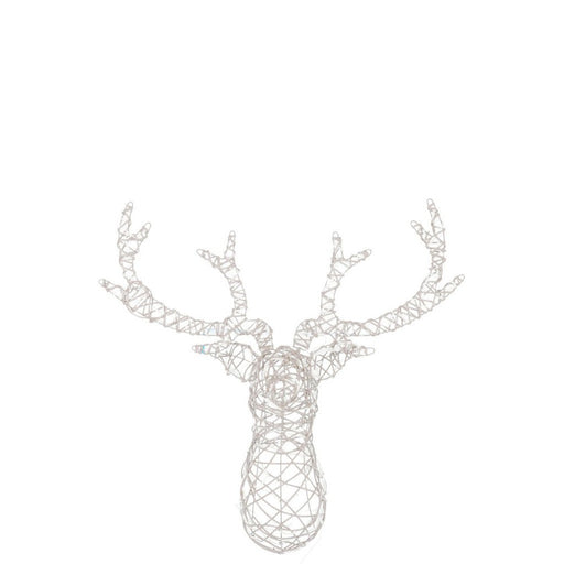 Lamp Wit Kunststof 62 cm Reindeer Head-Lichtbronnen-J-Line