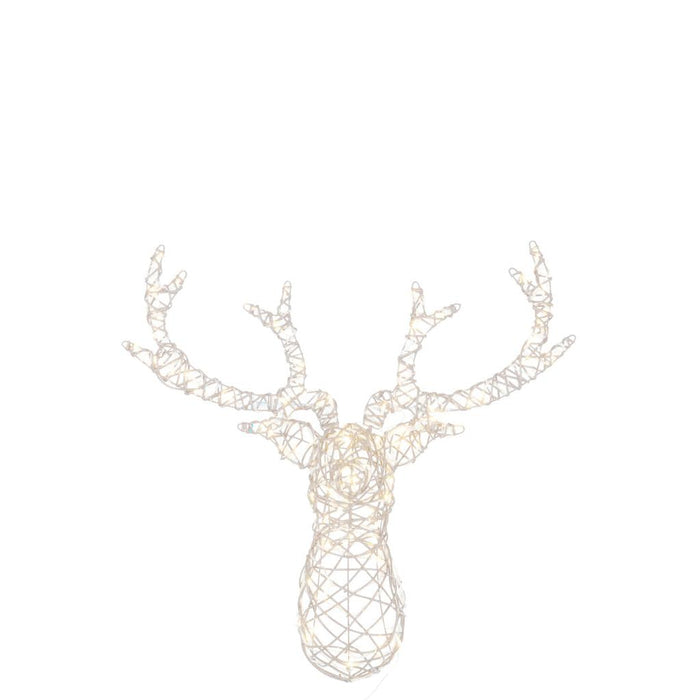 Lamp Wit Kunststof 62 cm Reindeer Head-Tafellampen-J-Line