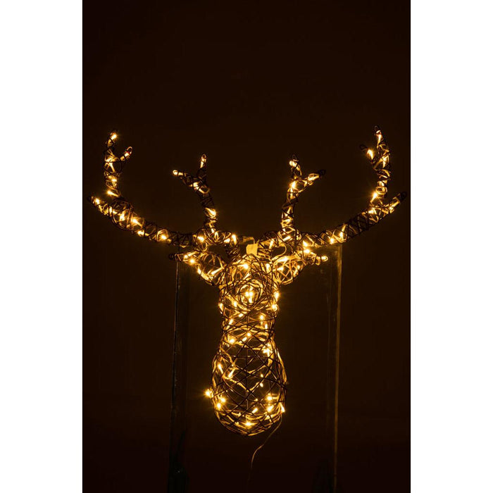 Lamp Wit Kunststof 62 cm Reindeer Head-Tafellampen-J-Line