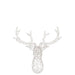 Lamp Wit Kunststof 62 cm Reindeer Head-Tafellampen-J-Line