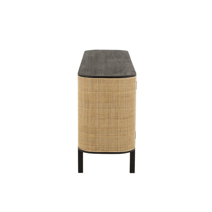 Lamp Zwart Mindi hout 46 cm-Tafellampen-J-Line