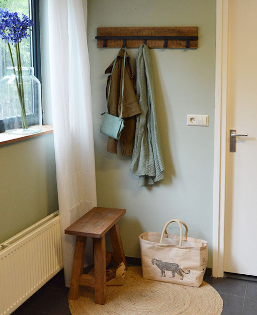 Lampenkap Mangohout Naturel hout 75 cm-Lampenkappen-Brix