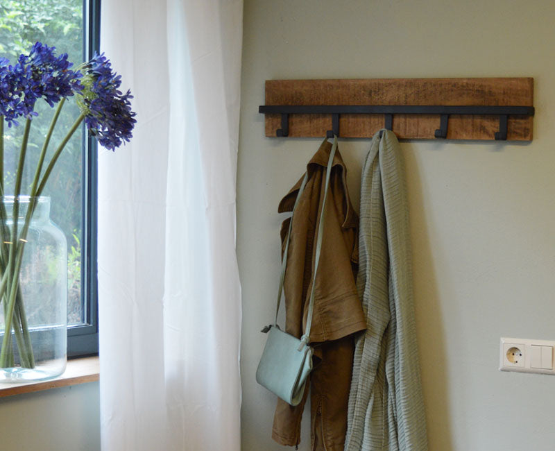 Lampenkap Mangohout Naturel hout 75 cm-Lampenkappen-Brix