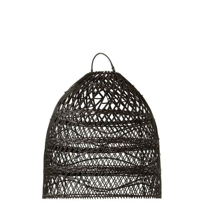 Hanglamp Lampenkap Zwart ijzer 40 cm 40x40x45 cm-Hanglampen-J-Line