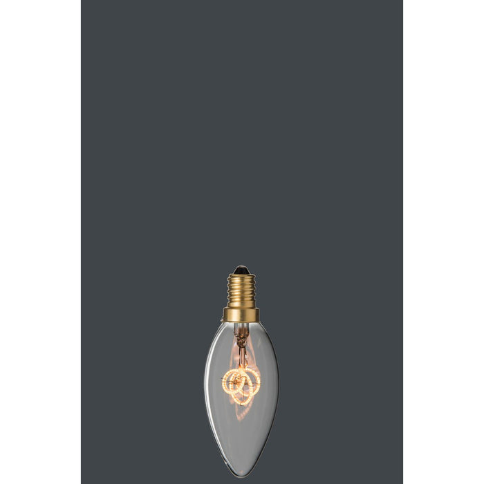 Ledlamp C35 3 Loops E14 Transparant Glas-Lichtbronnen-J-Line