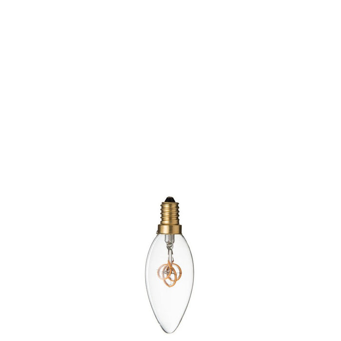 Ledlamp C35 3 Loops E14 Transparant Glas-Lichtbronnen-J-Line