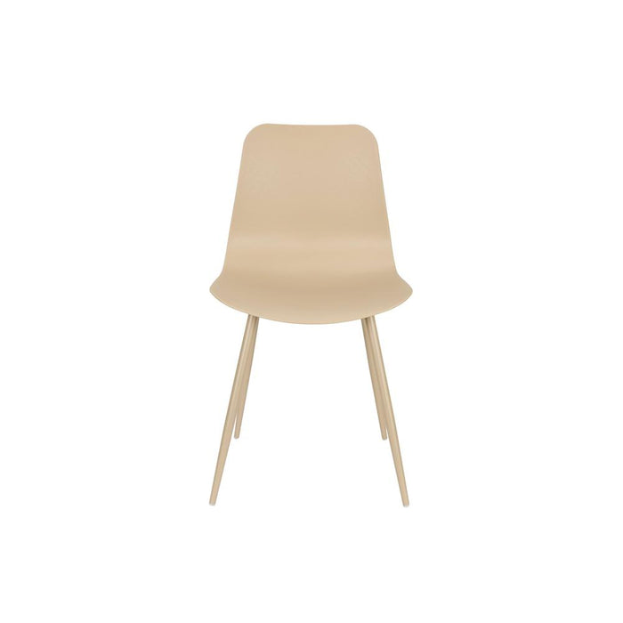 Leon Stoel Beige-Eetkamerstoelen-Creating Home