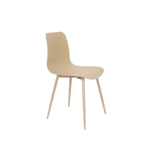 Leon Stoel Beige-Eetkamerstoelen-Creating Home