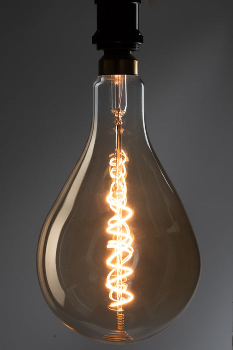 Lichtbron Amber Spiral Transparant 16x16x31 cm-Lichtbronnen-J-Line