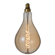 Lichtbron Amber Spiral Transparant 16x16x31 cm-Lichtbronnen-J-Line